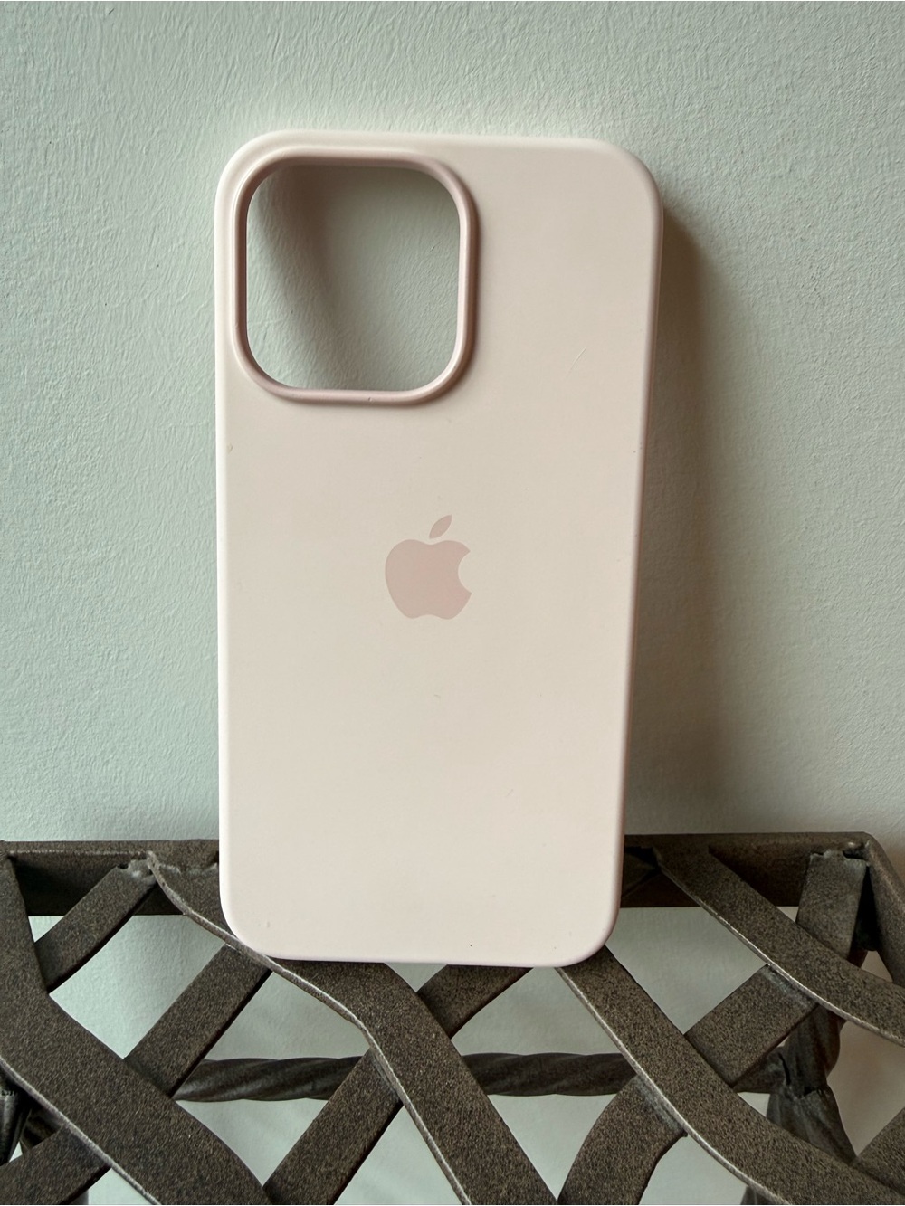 Apple Silicone iPhone Case in Light Pink